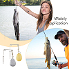 50Pcs 2 Colors 304 Stainless Steel Hook Trigger HJEW-FH00023-6