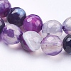 Natural Striped Agate/Banded Agate Beads Strands G-P364-02-6mm-3