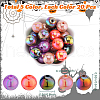 SOFPLATE Halloween Theme 100Pcs 5 Colors Opaque Acrylic Beads MACR-SP0001-01B-05-2