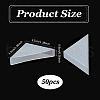  50Pcs Plastic Triangle Corner Protector FIND-NB0005-48B-2