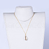 Electroplate Cowrie Shell Pendants Necklaces NJEW-JN02362-5