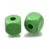 Spray Painted Wooden Beads WOOD-P021-01C-28-2
