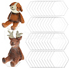 GOMAKERER 40Pcs 2 Styles Hexagon Transparent Acrylic Display Bases DIY-GO0001-38-1