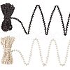  10 Yards 2 Colors Polyester Golden Metallic Wavy Ribbons OCOR-NB0001-73-1