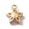 Brass Cubic Zirconia Flower Charms KK-O141-01G-02-2