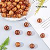 OLYCRAFT 120Pcs Round Natural Wood Beads WOOD-OC0001-85-LF-5