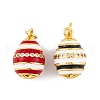 Brass Micro Pave Cubic Zirconia Pendants KK-E112-10G-2