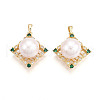 Natural Cultured Freshwater Pearl Pendants PEAR-N020-07O-1