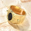 Brass Adjustable Cuff Rings RJEW-C131-06G-3