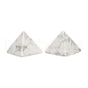 Natural Howlite Orgonite Pyramid Display Decorations G-C186-07F-1