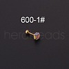 316L Surgical Stainless Steel Clear AB Cubic Zirconia Cartilage Earrings WG3C59B-02-1