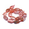 Natural Red Agate Beads Strands G-O179-F19-2