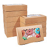 Folding Kraft Paper Mini Cake Boxes CON-WH0106-07-1
