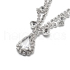 Alloy Rhinestone Hair Chain OHAR-M044-01S-2