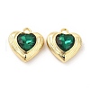 Rack Plating Alloy Glass Pendants FIND-G044-26LG-02-2