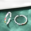925 Sterling Silver Rings RJEW-D315-02S-3