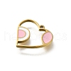 304 Stainless Steel Enamel Charms STAS-V006-04G-01-2