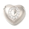 Rack Plating Brass Micro Pave Cubic Zirconia Pendants KK-I722-04P-O-1