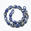 Natural Blue Spot Jasper Beads Strands X-G-S357-A06-2