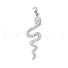 Brass Micro Pave Cubic Zirconia Pendants KK-R227-05P-1