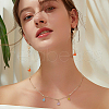 HOBBIESAY 128Pcs 8 Colors Alloy Enamel Charms ENAM-HY0002-97-7