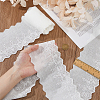 SUPERFINDINGS 5 Yards Embroidery Flower Cotton Ribbons OCOR-FH0001-42-3