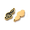 Ion Plating(IP) 304 Stainless Steel Enamel Pendants STAS-M102-42A-G-2