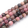 Natural Rhodonite Beads Strands G-Q462-108-4mm-1