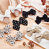 AHADERMAKER 6 Styles Polyester Bowknot Shoe Decorations AJEW-GA0007-58-5