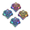 Rack Plating Rainbow Color Alloy Pendants PALLOY-S180-319-1