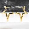 Ion Plating(IP) 304 Stainless Steel Stud Earrings for Women STAS-D084-25G-4