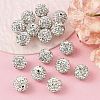 Polymer Clay Rhinestone Beads X-RB-C1438-12mm-A01-4