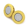 Brass Micro Pave Clear Cubic Zirconia Magnetic Clasps KK-A230-02C-G-2