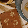 9Pcs 9 Styles Nickel Decoration Stickers DIY-WH0450-050-6