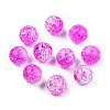 Transparent Crackle Acrylic Beads CACR-N002-02B-3