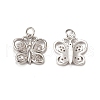 Brass Micro Pave Cubic Zirconia Charms KK-E068-VB283-1