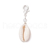 Natural Shell Pendant Decoration HJEW-JM03189-02-4