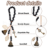 3Pcs Wood Beads Pendant Decoration HJEW-OC00042-4