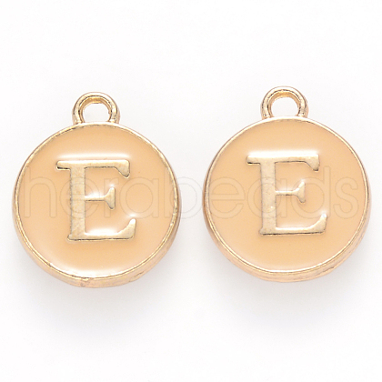 Golden Plated Alloy Enamel Charms ENAM-S118-06E-1