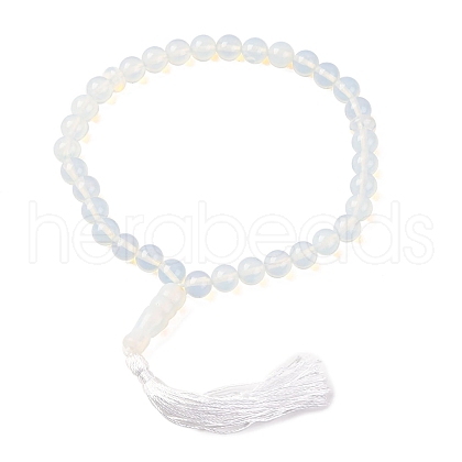 Synthetic Opalite Beads Stretch Bracelets BJEW-I319-01O-1