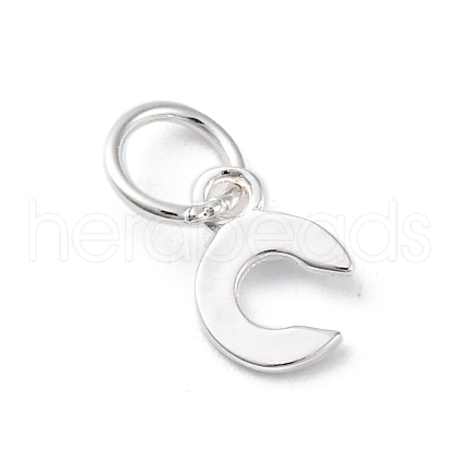 925 Sterling Silver Letter Charms STER-C012-01S-C-1