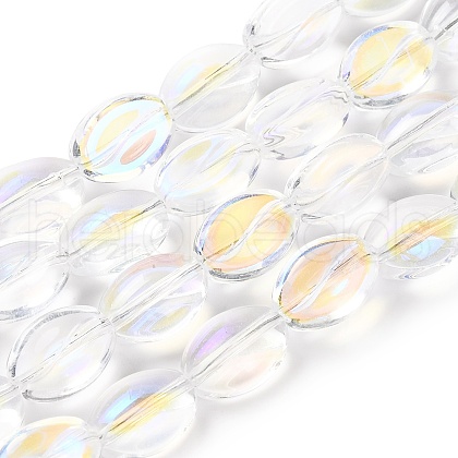 Electroplate Glass Beads Strands EGLA-B005-01A-AB03-1
