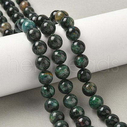 Natural Emerald Quartz Beads Strands G-G271-B03-10mm-1