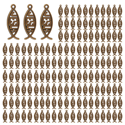 GOMAKERER 160Pcs Tibetan Style Alloy Pendants FIND-GO0003-04AB-1