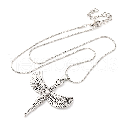 Tibetan Style Alloy Goddess Pendant Nrecklaces for Women FS-WG46404-01-1