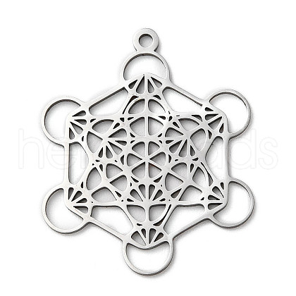 Non-Tarnish 201 Stainless Steel Pendants STAS-D041-06P-1