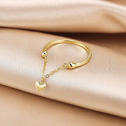 925 Sterling Silver Finger Rings for Women RJEW-C133-02G-1