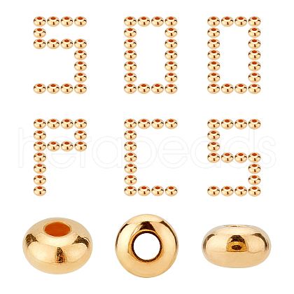 CREATCABIN 500Pcs Brass Beads KK-CN0001-29-1
