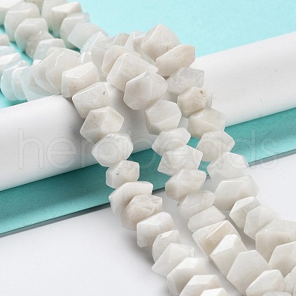Natural Rainbow Moonstone Beads Strands G-D091-A07-1