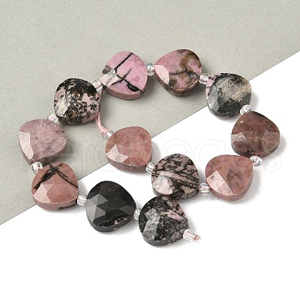 Natural Rhodonite Beads Strands G-D316-A14-1